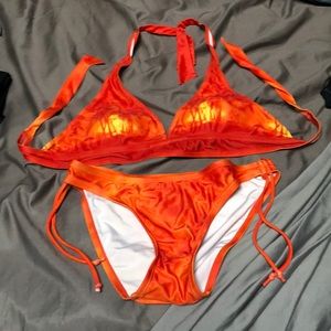 Sunset Palm Trees Bikini